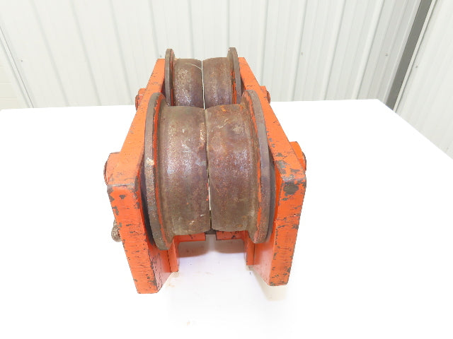 CM 639 Series 3-Ton 6000Lb Manual Roller Bearing Push Trolley 3"-5-1/2" Beam