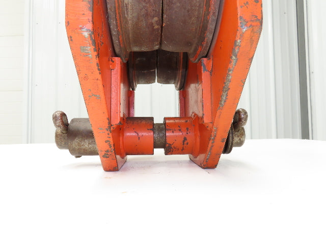 CM 639 Series 3-Ton 6000Lb Manual Roller Bearing Push Trolley 3"-5-1/2" Beam