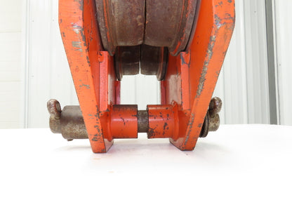 CM 639 Series 3-Ton 6000Lb Manual Roller Bearing Push Trolley 3"-5-1/2" Beam