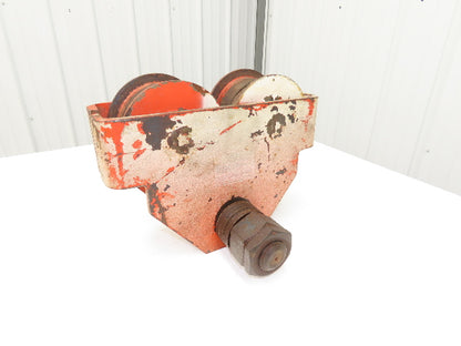 CM 633 Series 3-Ton 6000Lb Manual Roller Bearing Push Trolley 3-1/4"-8" Beam
