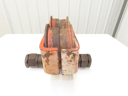 CM 633 Series 3-Ton 6000Lb Manual Roller Bearing Push Trolley 3-1/4"-8" Beam