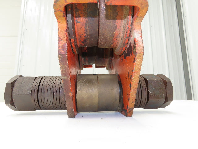 CM 633 Series 3-Ton 6000Lb Manual Roller Bearing Push Trolley 3-1/4"-8" Beam