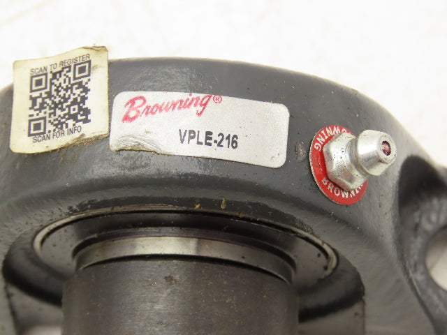 Browning VPLE-216 Pillow Block Bearing 1" Bore 2 Bolt Base Lot of 3