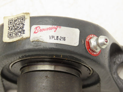 Browning VPLE-216 Pillow Block Bearing 1" Bore 2 Bolt Base Lot of 3
