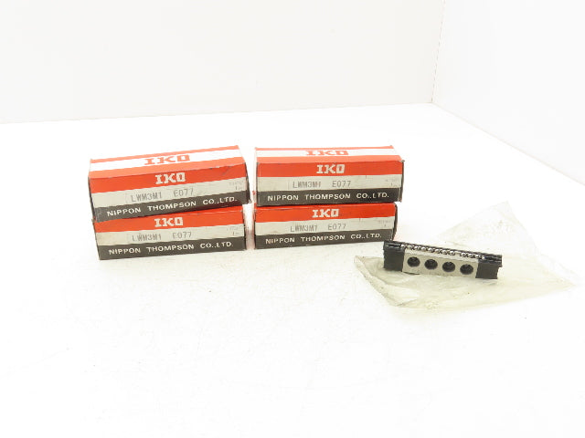 IKO LWM3M1 E077 Miniature Linear Way Ball Type Slide Module 5.5mm Ball Lot of 5