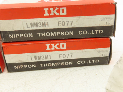 IKO LWM3M1 E077 Miniature Linear Way Ball Type Slide Module 5.5mm Ball Lot of 5