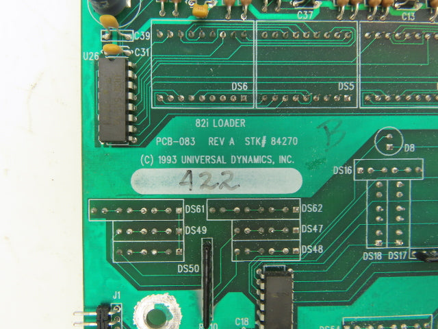 Universal Dynamics 84270 PCB-083 REV A 82i Loader Circuit Board PCB w/Display