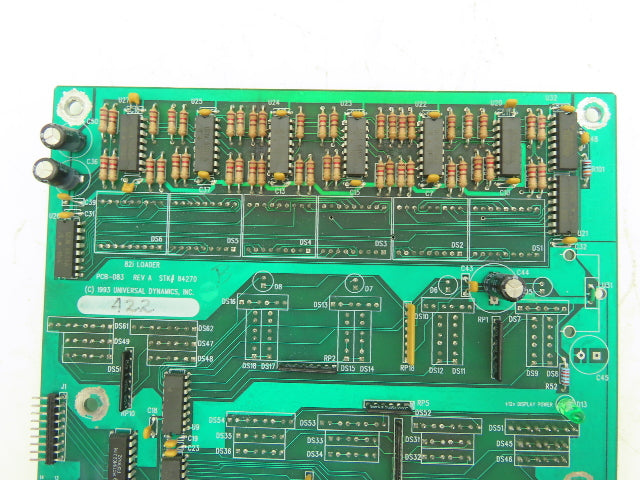 Universal Dynamics 84270 PCB-083 REV A 82i Loader Circuit Board PCB w/Display