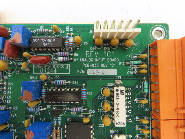 Universal Dynamics 84244 PCB-035 Rev C Analog Input Integrated Circuit Board PCB