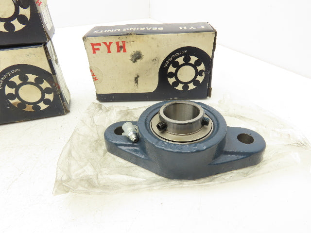 FYH UCFL205-16JE Flange Mount Ball Bearing 1" Bore Set Screw Locking Lot of 5