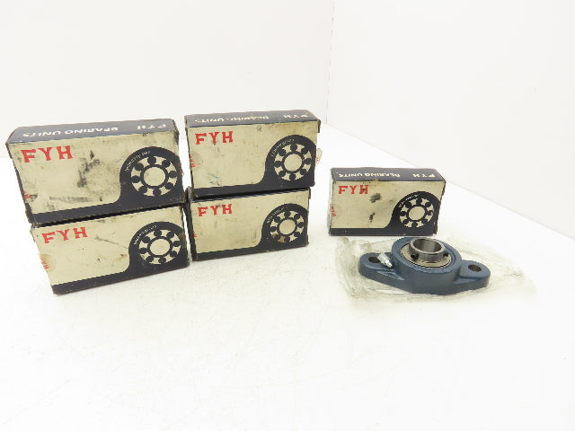 FYH UCFL205-16JE Flange Mount Ball Bearing 1" Bore Set Screw Locking Lot of 5