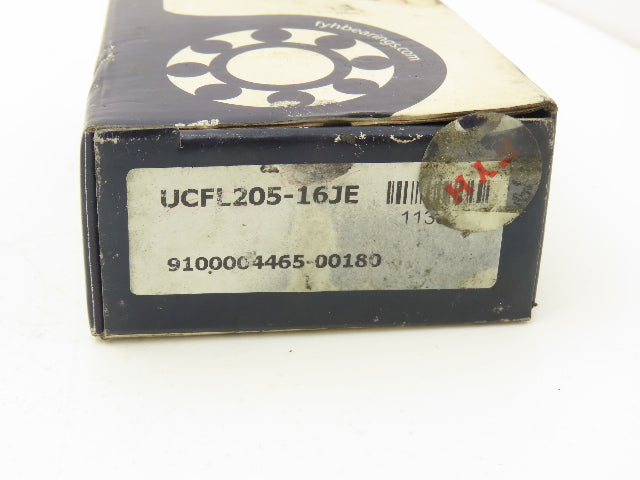 FYH UCFL205-16JE Flange Mount Ball Bearing 1" Bore Set Screw Locking Lot of 5
