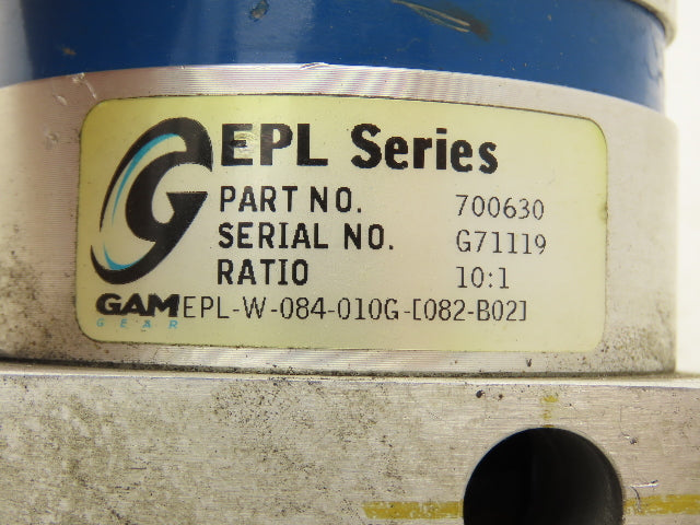 GAM EPL-W-084-010G-082-B02 Planetary Servo Gearbox 10:1 Inline Reducer  *Read*