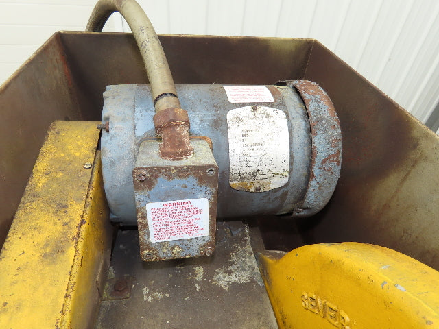 Everett Model 10 Cut Off Abrasive Metal Saw 10" Blade 3Hp 3450 RPM 230/460V