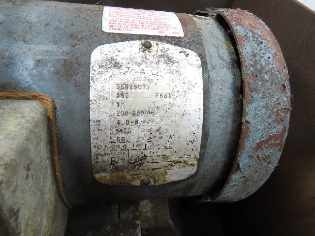Everett Model 10 Cut Off Abrasive Metal Saw 10" Blade 3Hp 3450 RPM 230/460V