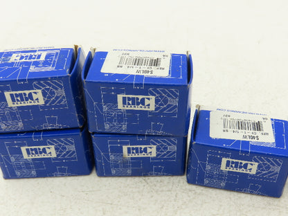 RBC S40LW Flat Cam Follower 1.25" Roller Dia x .75" Width .5" Stud Lot of 6