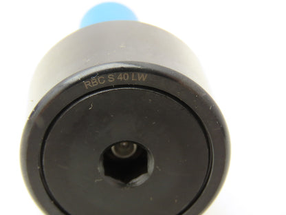 RBC S40LW Flat Cam Follower 1.25" Roller Dia x .75" Width .5" Stud Lot of 6
