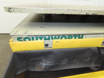 Southworth LS6-36 Hydraulic Lift Table 5000Lb 36" Travel 48"x48" Swivel Top 3Ph