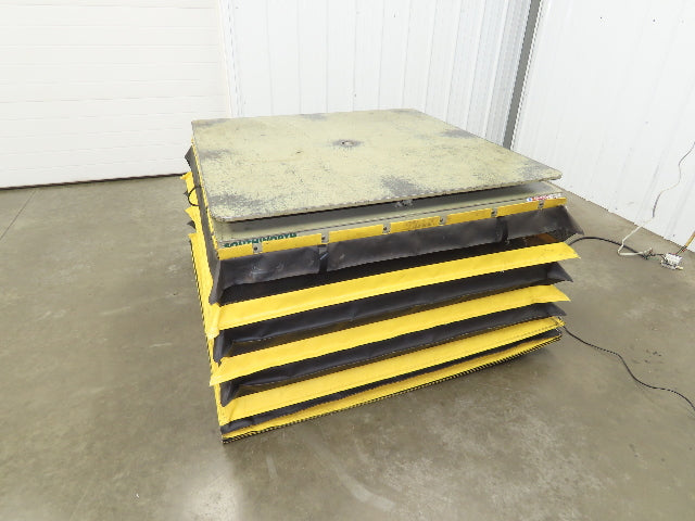 Southworth LS6-36 Hydraulic Lift Table 5000Lb 36" Travel 48"x48" Swivel Top 3Ph