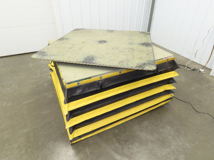 Southworth LS6-36 Hydraulic Lift Table 5000Lb 36" Travel 48"x48" Swivel Top 3Ph