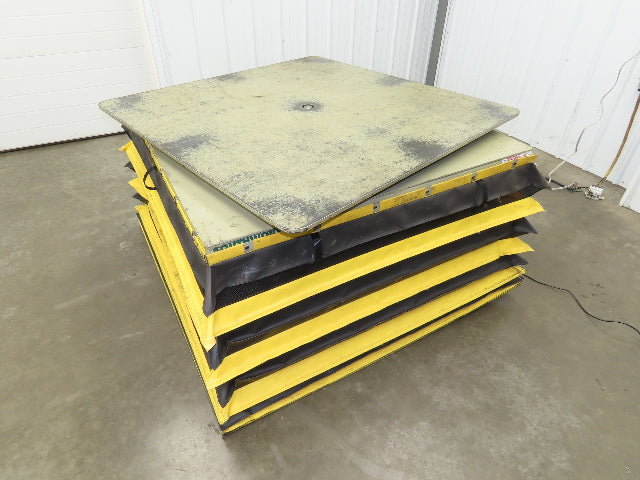 Southworth LS6-36 Hydraulic Lift Table 5000Lb 36" Travel 48"x48" Swivel Top 3Ph