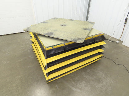 Southworth LS6-36 Hydraulic Lift Table 5000Lb 36" Travel 48"x48" Swivel Top 3Ph