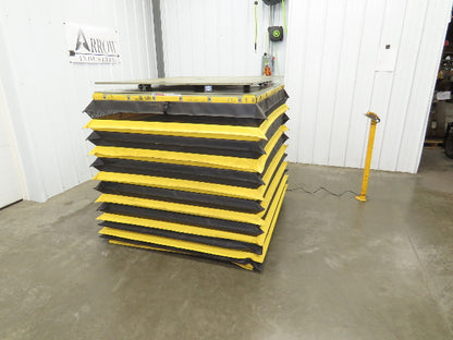 Southworth LS6-36 Hydraulic Lift Table 5000Lb 36" Travel 48"x48" Swivel Top 3Ph