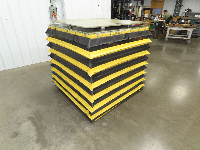 Southworth LS6-36 Hydraulic Lift Table 5000Lb 36" Travel 48"x48" Swivel Top 3Ph