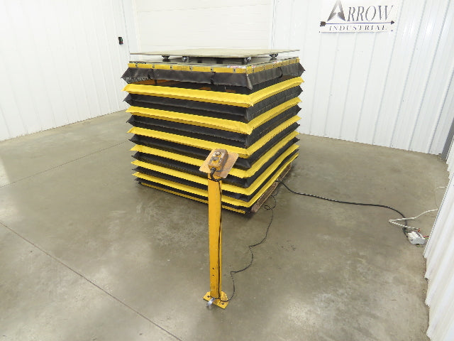 Southworth LS6-36 Hydraulic Lift Table 5000Lb 36" Travel 48"x48" Swivel Top 3Ph