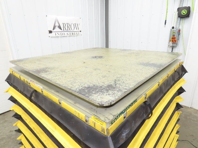 Southworth LS6-36 Hydraulic Lift Table 5000Lb 36" Travel 48"x48" Swivel Top 3Ph
