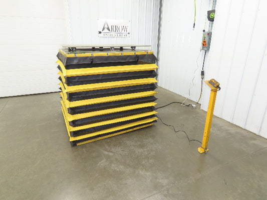 Southworth LS6-36 Hydraulic Lift Table 5000Lb 36" Travel 48"x48" Swivel Top 3Ph