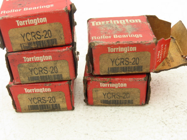 Torrington YCRS-20 Flat Cam Follower Roller 1.25" OD .375 ID .81" Width Lot of 5