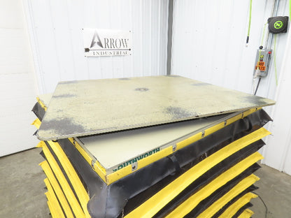 Southworth LS6-36 Hydraulic Lift Table 5000Lb 36" Travel 48"x48" Swivel Top 3Ph