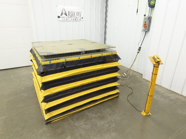 Southworth LS6-36 Hydraulic Lift Table 5000Lb 36" Travel 48"x48" Swivel Top 3Ph