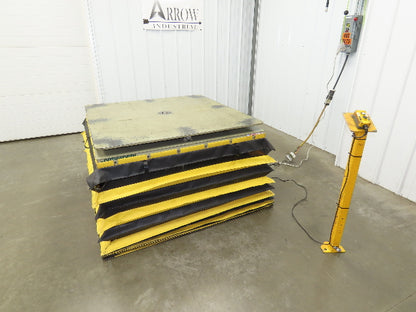 Southworth LS6-36 Hydraulic Lift Table 5000Lb 36" Travel 48"x48" Swivel Top 3Ph