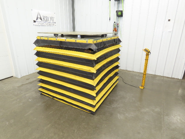 Southworth LS6-36 Hydraulic Lift Table 5000Lb 36" Travel 48"x48" Swivel Top 3Ph
