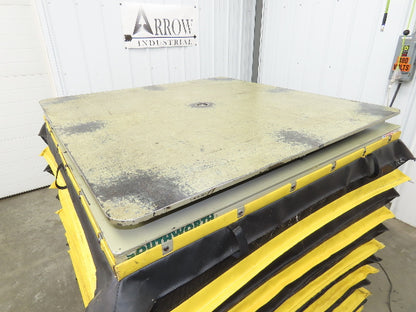 Southworth LS6-36 Hydraulic Lift Table 5000Lb 36" Travel 48"x48" Swivel Top 3Ph