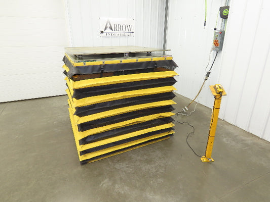 Southworth LS6-36 Hydraulic Lift Table 5000Lb 36" Travel 48"x48" Swivel Top 3Ph