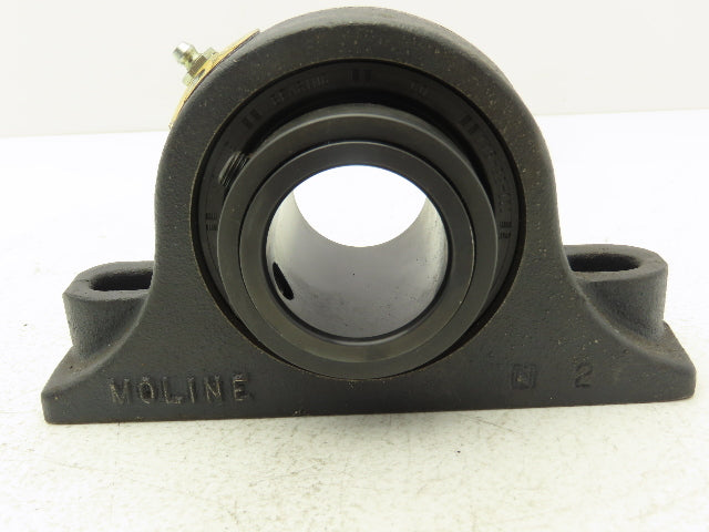 Moline M2000 Spherical Pillow Block Roller Bearing 1-11/16" Bore Locking Collar