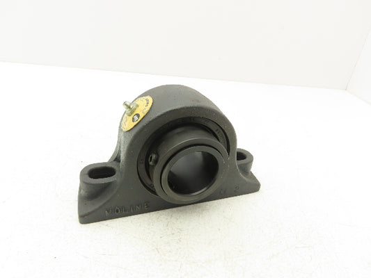 Moline M2000 Spherical Pillow Block Roller Bearing 1-11/16" Bore Locking Collar