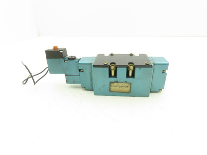MAC MV-A3B-A111-PM-116AA Pneumatic Solenoid Valve 4 Way 150PSI 120VAC Coil