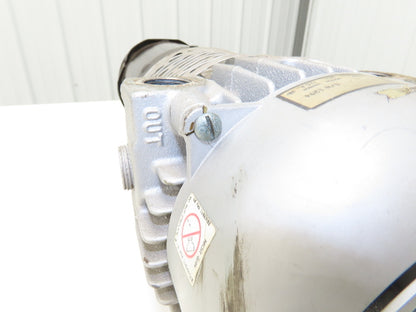 Gast 2567-V108 Rotary Vane Oil-less Vacuum Pump 1Hp 230/460V 3PH 21 CFM 3/4"NPT