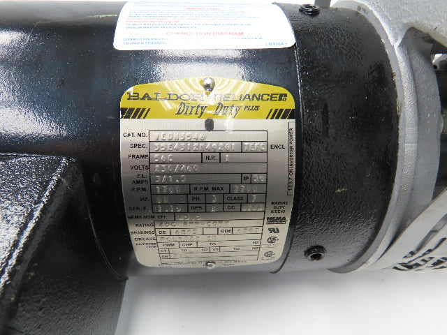 Gast 2567-V108 Rotary Vane Oil-less Vacuum Pump 1Hp 230/460V 3PH 21 CFM 3/4"NPT