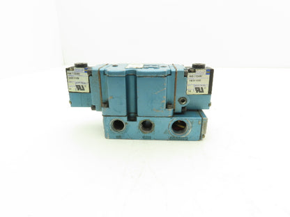 MAC 6521A-000-PM-111DA Pneumatic Solenoid Valve 4 Way 3/8"NPT 150PSI 120VAC Coil