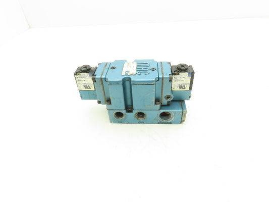 MAC 6521A-000-PM-111DA Pneumatic Solenoid Valve 4 Way 3/8"NPT 150PSI 120VAC Coil