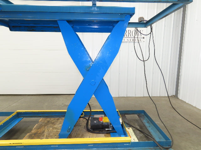 Bishamon Hydraulic Scissor Lift Table 6500lb 98" x 39" Top 48" Lift 480V 3Ph