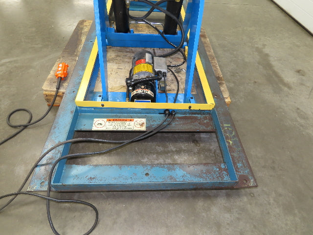 Bishamon Hydraulic Scissor Lift Table 6500lb 98" x 39" Top 48" Lift 480V 3Ph
