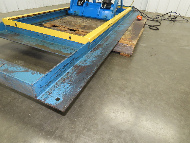 Bishamon Hydraulic Scissor Lift Table 6500lb 98" x 39" Top 48" Lift 480V 3Ph