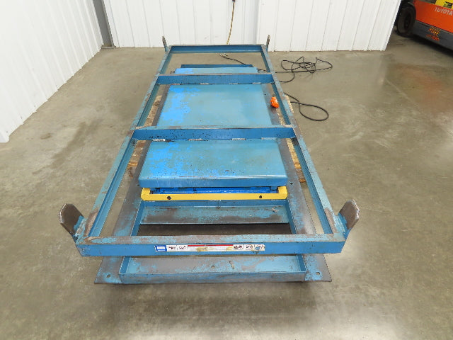 Bishamon Hydraulic Scissor Lift Table 6500lb 98" x 39" Top 48" Lift 480V 3Ph