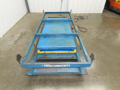 Bishamon Hydraulic Scissor Lift Table 6500lb 98" x 39" Top 48" Lift 480V 3Ph